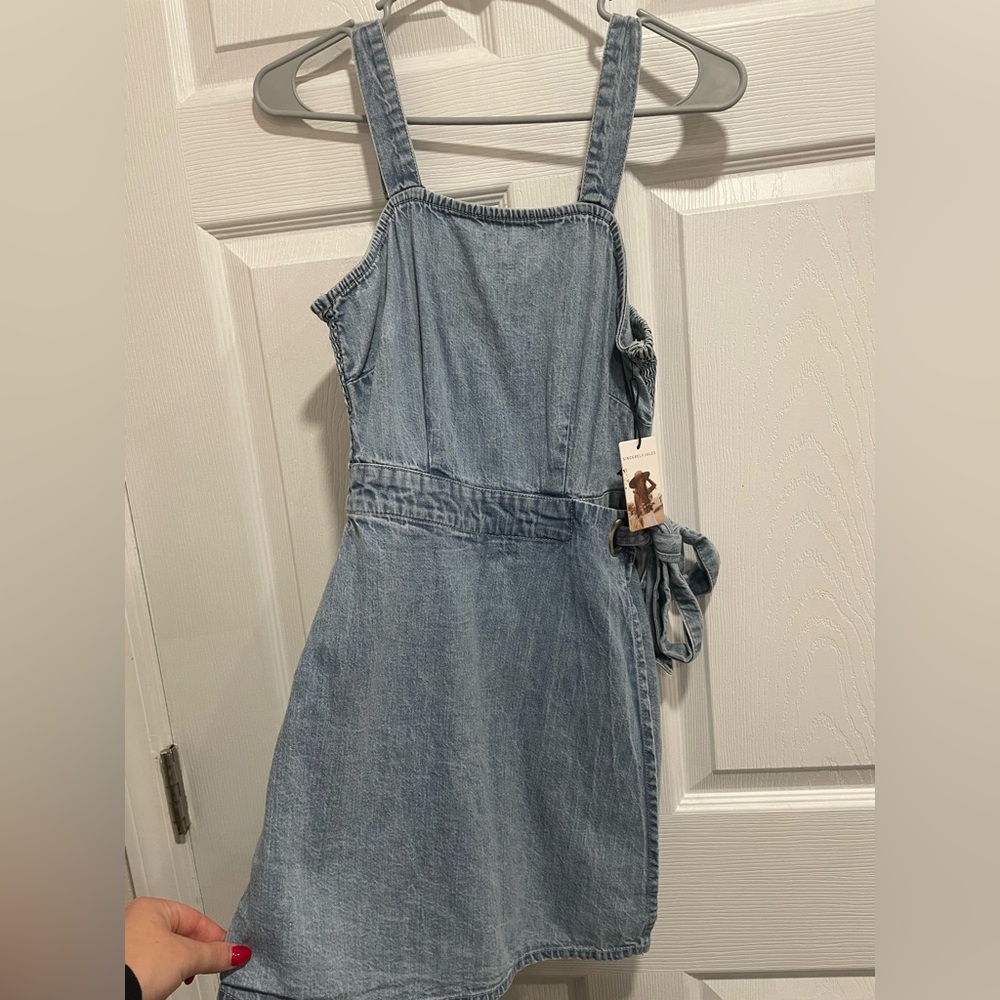 Denim romper dress